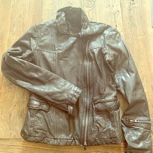 All Saints black leather jacket